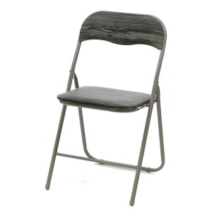 Artelibre - 06511255 KΑΡΕΚΛΑ ΠΤΥΣΣΟΜΕΝΗ ΓΚΡΙ ΜΕ ΕΦΕ ΞΥΛΟ ΜΕΤΑΛΛΟ/PU 43X44X78CM