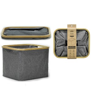 Artelibre - 06512494 ΚΑΛΑΘΙ ARTELIBRE ΓΚΡΙ ΠΟΛΥΕΣΤΕΡΑΣ/ΜΠΑΜΠΟΥ 41X33X30CM