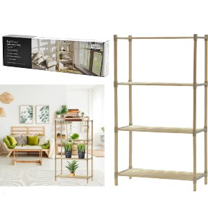 Artelibre - 06512580 ΡΑΦΙ 4 ΕΠΙΠΕΔΩΝ ΞΥΛΟ 66X32X117CM