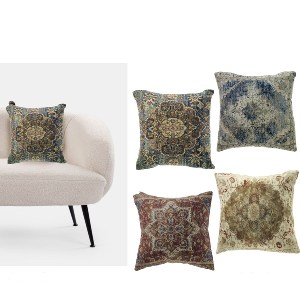 Artelibre - 06512650 ΜΑΞΙΛΑΡΙ ΔΙΑΚΟΣΜΗΤΙΚΟ ΠΕΡΣΙΚΟ ARTELIBRE ΠΟΛΥΧΡΩΜΟ 100% ΒΑΜΒΑΚΙ 45X45CM ΣΕ 4 ΣΧΕΔΙΑ