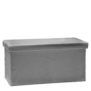 Artelibre - 06514049 ΠΟΥΦ ΑΝΑΔΙΠΛΟΥΜΕΝΟ ΓΚΡΙ VELURE 76X38CM