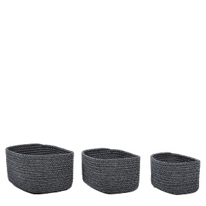 Artelibre - 06514087 ΚΑΛΑΘΙ ΟΡΘΟΓΩΝΙΟ ΓΚΡΙ/ΜΑΥΡΟ POLYCOTTON ΣΕΤ 3ΤΜΧ