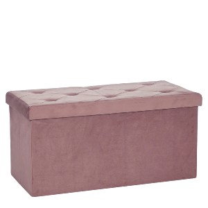 Artelibre - 06514345 ΠΟΥΦ ΑΝΑΔΙΠΛΟΥΜΕΝΟ ΡΟΖ ΒΕΛΟΥΔΟ 76X38CM
