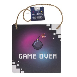 Artelibre - 06530135 ΠΙΝΑΚΙΔΑ ΚΡΕΜΑΣΤΗ ΔΙΑΚΟΣΜΗΤΙΚΗ GAMING ΧΑΡΤΟΝΙ 18X18CM ΣΕ 4 ΣΧΕΔΙΑ