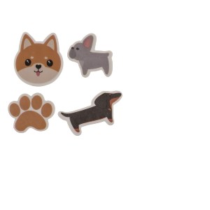 Artelibre - 06530151 ΓΟΜΑ ΣΚΥΛΑΚΙΑ ΠΟΛΥΧΡΩΜΟ 12.5X6.5CM ΣΕΤ 4ΤΜΧ