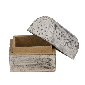 Artelibre - 06530196 ΚΟΥΤΙ ΑΠΟΘΗΚΕΥΣΗΣ ΚΟΣΜΗΜΑΤΩΝ ΜΕΤΑΛΛΟ/ΞΥΛΟ 5X3.8CM ΣΕ 6 ΣΧΕΔΙΑ