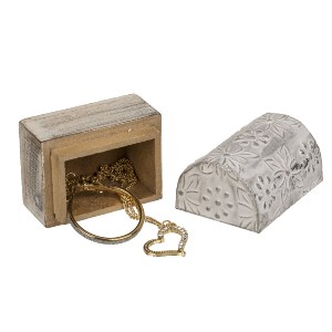 Artelibre - 06530196 ΚΟΥΤΙ ΑΠΟΘΗΚΕΥΣΗΣ ΚΟΣΜΗΜΑΤΩΝ ΜΕΤΑΛΛΟ/ΞΥΛΟ 5X3.8CM ΣΕ 6 ΣΧΕΔΙΑ