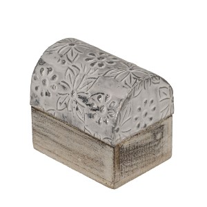 Artelibre - 06530196 ΚΟΥΤΙ ΑΠΟΘΗΚΕΥΣΗΣ ΚΟΣΜΗΜΑΤΩΝ ΜΕΤΑΛΛΟ/ΞΥΛΟ 5X3.8CM ΣΕ 6 ΣΧΕΔΙΑ