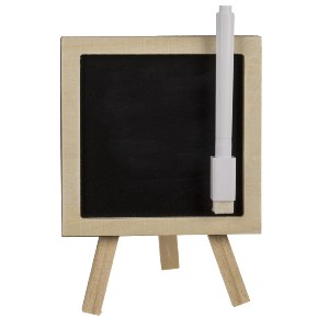 Artelibre - 06530287 ΜΑΥΡΟΠΙΝΑΚΑΣ ΜΙΝΙ ΜΑΓΝΗΤΙΚΟΣ ΜΕ ΜΑΡΚΑΔΟΡΟ ΚΑΙ ΒΑΣΗ ΞΥΛΟ 10CM