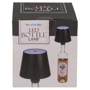 Artelibre - 06530354 ΕΠΙΤΡΑΠΕΖΙΟ ΦΩΤΙΣΤΙΚΟ LED ΦΟΡΗΤΟ ΓΙΑ ΜΠΟΥΚΑΛΙ ΜΑΥΡΟ ΠΛΑΣΤΙΚΟ 11X10.5CM
