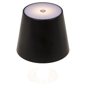 Artelibre - 06530354 ΕΠΙΤΡΑΠΕΖΙΟ ΦΩΤΙΣΤΙΚΟ LED ΦΟΡΗΤΟ ΓΙΑ ΜΠΟΥΚΑΛΙ ΜΑΥΡΟ ΠΛΑΣΤΙΚΟ 11X10.5CM