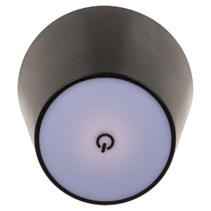 Artelibre - 06530354 ΕΠΙΤΡΑΠΕΖΙΟ ΦΩΤΙΣΤΙΚΟ LED ΦΟΡΗΤΟ ΓΙΑ ΜΠΟΥΚΑΛΙ ΜΑΥΡΟ ΠΛΑΣΤΙΚΟ 11X10.5CM