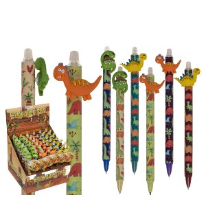 Artelibre - 06530371 ΣΤΥΛΟ ΠΟΥ ΣΒΗΝΕΙ ΔΕΙΝΟΣΑΥΡΑΚΙ 14.5CM ΣΕ 6 ΣΧΕΔΙΑ