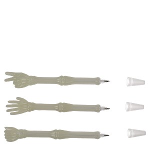 Artelibre - 06530374 ΣΤΥΛΟ ΧΕΡΙ ΣΚΕΛΕΤΟΥ ΕΥΛΥΓΙΣΤΟ ΦΩΣΦΟΡΙΖΕ 13.5CM ΣΕ 3 ΣΧΕΔΙΑ