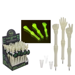 Artelibre - 06530374 ΣΤΥΛΟ ΧΕΡΙ ΣΚΕΛΕΤΟΥ ΕΥΛΥΓΙΣΤΟ ΦΩΣΦΟΡΙΖΕ 13.5CM ΣΕ 3 ΣΧΕΔΙΑ