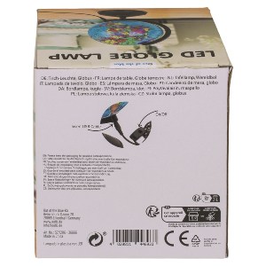 Artelibre - 06530390 ΦΩΤΙΣΤΙΚΟ ΕΠΙΤΡΑΠΕΖΙΟ LED ΥΔΡΟΓΕΙΟΣ ΜΕ ΚΑΛΩΔΙΟ USB ΠΛΑΣΤΙΚΟ 11.5CM