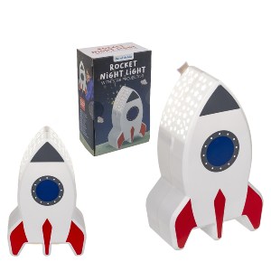 Artelibre - 06530393 ΛΑΜΠΑ ΝΥΧΤΟΣ ΠΥΡΑΥΛΟΣ ΜΕ ΠΡΟΤΖΕΚΤΟΡΑ ΑΣΤΕΡΙΩΝ ΜΠΑΤΑΡΙΑΣ ΠΛΑΣΤΙΚΟ 15CM