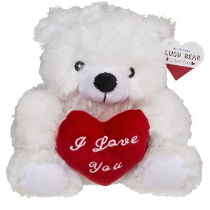 Artelibre - 06530412 ΑΡΚΟΥΔΑΚΙ ΜΕ ΚΟΚΚΙΝΗ ΚΑΡΔΙΑ ‘I LOVE YOU’ ΛΕΥΚΟ/ΚΟΚΚΙΝΟ 22CM