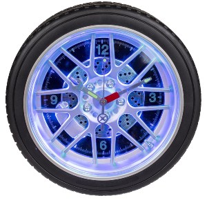Artelibre - 06530434 ΡΟΛΟΙ ΤΟΙΧΟΥ ΡΟΔΑ ΑΥΤΟΚΙΝΗΤΟΥ ΜΕ 16 LED ΠΛΑΣΤΙΚΟ Φ35CM