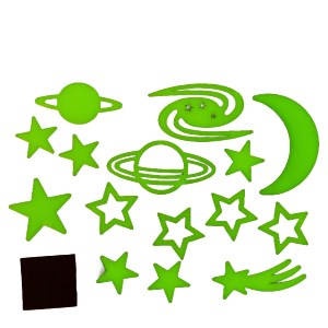 Artelibre - 06530449 ΑΥΤΟΚΟΛΛΗΤΑ ΤΟΙΧΟΥ ΠΟΥ ΦΩΣΦΟΡΙΖΟΥΝ ΑΣΤΕΡΙΑ ΚΑΙ ΠΛΑΝΗΤΕΣ ΣΕΤ 15ΤΜΧ ΣΕ 3 ΣΧΕΔΙΑ