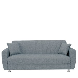 Artelibre - 14210007 ΚΑΝΑΠΕΣ ΚΡΕΒΑΤΙ ΤΡΙΘΕΣΙΟΣ JUAN ΓΚΡΙ 214X82X80CM