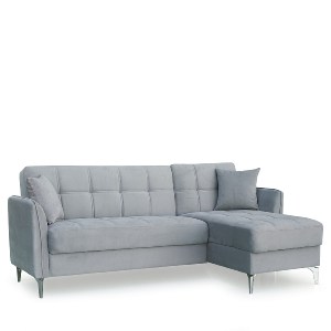 Artelibre - 14210221 ΚΑΝΑΠΕΣ ΓΩΝΙΑΚΟΣ ARTELIBRE JOAQUIN ΓΚΡΙ 230X84X89CM