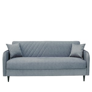 Artelibre - 14210233 ΚΑΝΑΠΕΣ ΚΡΕΒΑΤΙ ΤΡΙΘΕΣΙΟΣ LUKAS ΑΝΟΙΧΤΟ ΓΚΡΙ 210X85X84CM