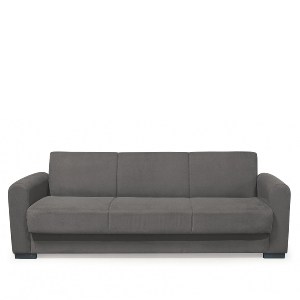 Artelibre - 14210260 ΚΑΝΑΠΕΣ ΚΡΕΒΑΤΙ ΤΡΙΘΕΣΙΟΣ ARTELIBRE HOMER ΓΚΡΙ 226X78X78CM
