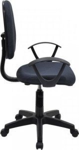 Artelibre - 14230006 ΚΑΡΕΚΛΑ ΓΡΑΦΕΙΟΥ ARTELIBRE ΔAΦNH ΜΑΥΡΟ ΥΦΑΣΜΑ 55X48X82-94CM