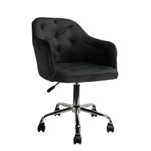 Artelibre - 14230056 ΠΟΛΥΘΡΟΝΑ ΓΡΑΦΕΙΟΥ ARTELIBRE OXLEY ΜΑΥΡΟ ΒΕΛΟΥΔΟ 53.5X56.5X75-85CM