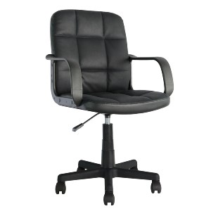 Artelibre - 14230079 ΚΑΡΕΚΛΑ ΓΡΑΦΕΙΟΥ ARTELIBRE ASPIS ΜΑΥΡΟ ΥΦΑΣΜΑ/PVC 56X57X85-97CM