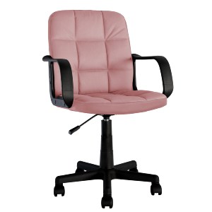 Artelibre - 14230080 ΚΑΡΕΚΛΑ ΓΡΑΦΕΙΟΥ ARTELIBRE ASPIS ΡΟΖ ΥΦΑΣΜΑ/PVC 55.5X56.5X85-96.5CM