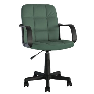 Artelibre - 14230081 ΚΑΡΕΚΛΑ ΓΡΑΦΕΙΟΥ ARTELIBRE ASPIS ΠΡΑΣΙΝΟ ΥΦΑΣΜΑ/PVC 55.5X56.5X85-96.5CM