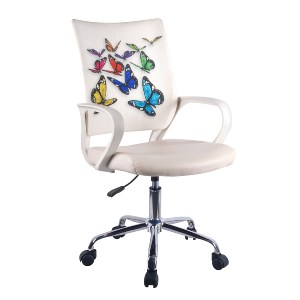 Artelibre - 14230086 ΚΑΡΕΚΛΑ ΓΡΑΦΕΙΟΥ ARTELIBRE ASENATH ΛΕΥΚΟ 54X58X88-97.5CM