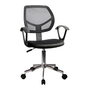 Artelibre - 14230095 ΚΑΡΕΚΛΑ ΓΡΑΦΕΙΟΥ ARTELIBRE EVERLY ΜΑΥΡΟ MESH 56X53.5X100CM