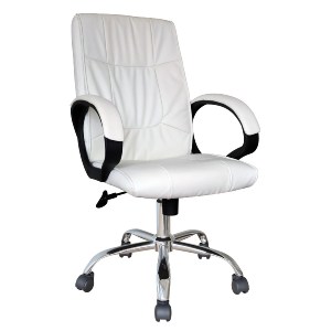 Artelibre - 14230108 ΚΑΡΕΚΛΑ ΓΡΑΦΕΙΟΥ ΔΙΕΥΘΥΝΤΗ ARTELIBRE TURNER ΛΕΥΚΟ PVC 50X69X118.5CM