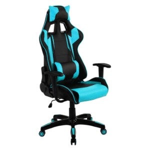 Artelibre - 14240002 ΠΟΛΥΘΡΟΝΑ ΓΡΑΦΕΙΟΥ ARTELIBRE GAMING ΚΥΛΛΗΝΗ ΜΠΛΕ/ΜΑΥΡΟ PVC 66X67X127-135CM