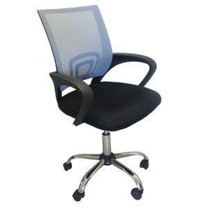 Artelibre - 14240010 ΚΑΡΕΚΛΑ ΓΡΑΦΕΙΟΥ ARTELIBRE ΑΛΚΥΟΝΗ ΜΑΥΡΟ/ΓΚΡΙ 57X57X86-96CM