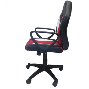 Artelibre - 14240014 ΚΑΡΕΚΛΑ ΓΡΑΦΕΙΟΥ ARTELIBRE GAMING ΔΩPOΘEA ΜΑΥΡΟ/ΚΟΚΚΙΝΟ 58X60X90-100CM