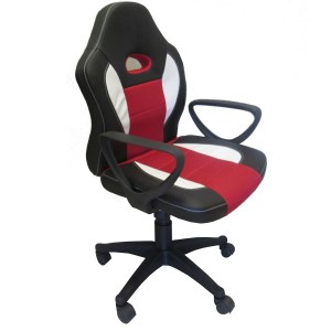 Artelibre - 14240014 ΚΑΡΕΚΛΑ ΓΡΑΦΕΙΟΥ ARTELIBRE GAMING ΔΩPOΘEA ΜΑΥΡΟ/ΚΟΚΚΙΝΟ 58X60X90-100CM