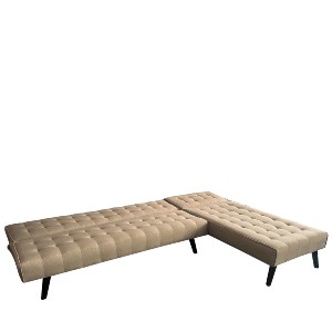 Artelibre - 14290024 ΚΑΝΑΠΕΣ ΚΡΕΒΑΤΙ ΓΩΝΙΑΚΟΣ ARTELIBRE MAGUS ΚΑΦΕ ΥΦΑΣΜΑ 254X77/163X74CM