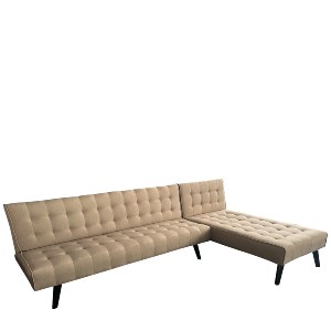 Artelibre - 14290024 ΚΑΝΑΠΕΣ ΚΡΕΒΑΤΙ ΓΩΝΙΑΚΟΣ ARTELIBRE MAGUS ΚΑΦΕ ΥΦΑΣΜΑ 254X77/163X74CM