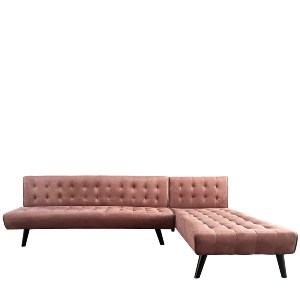 Artelibre - 14290026 ΚΑΝΑΠΕΣ ΚΡΕΒΑΤΙ ΓΩΝΙΑΚΟΣ ARTELIBRE MAGUS ΣΑΠΙΟ ΜΗΛΟ ΥΦΑΣΜΑ 254X77/163X74CM