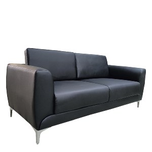 Artelibre - 14290045 ΚΑΝΑΠΕΣ ΤΡΙΘΕΣΙΟΣ ARTELIBRE ELFRIC ΜΑΥΡΟ PU 190X81X81CM