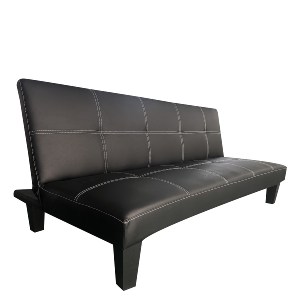 Artelibre - 14290051 ΚΑΝΑΠΕΣ ΚΡΕΒΑΤΙ ΤΡΙΘΕΣΙΟΣ ARTELIBRE ERYNDOR ΜΑΥΡΟ PU 186X90X82CM