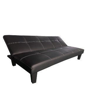 Artelibre - 14290051 ΚΑΝΑΠΕΣ ΚΡΕΒΑΤΙ ΤΡΙΘΕΣΙΟΣ ARTELIBRE ERYNDOR ΜΑΥΡΟ PU 186X90X82CM