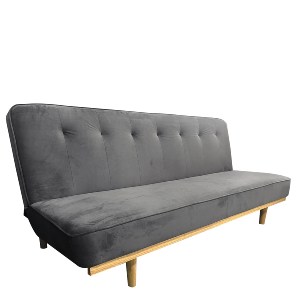 Artelibre - 14290068 ΚΑΝΑΠΕΣ ΚΡΕΒΑΤΙ ΤΡΙΘΕΣΙΟΣ ARTELIBRE CELESTE ΓΚΡΙ ΥΦΑΣΜΑ 193X85X88CM