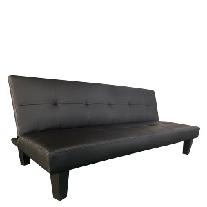 Artelibre - 14290070 ΚΑΝΑΠΕΣ ΚΡΕΒΑΤΙ ΤΡΙΘΕΣΙΟΣ ARTELIBRE NAHELE ΜΑΥΡΟ PU 179X82.5X78CM