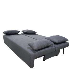 Artelibre - 14290090 ΚΑΝΑΠΕΣ ΚΡΕΒΑΤΙ ΤΡΙΘΕΣΙΟΣ ARTELIBRE URBAN LOUNGE 3S ΣΚΟΥΡΟ ΓΚΡΙ ΥΦΑΣΜΑ 194X93X72CM