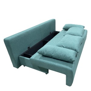 Artelibre - 14290093 ΚΑΝΑΠΕΣ ΚΡΕΒΑΤΙ ΤΡΙΘΕΣΙΟΣ ARTELIBRE URBAN LOUNGE 3S ΤΙΡΚΟΥΑΖ ΥΦΑΣΜΑ 194X93X72CM